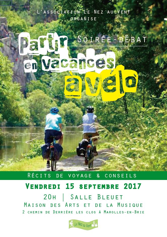 Soirée débat partir en vacances à vélo 15 09 2017