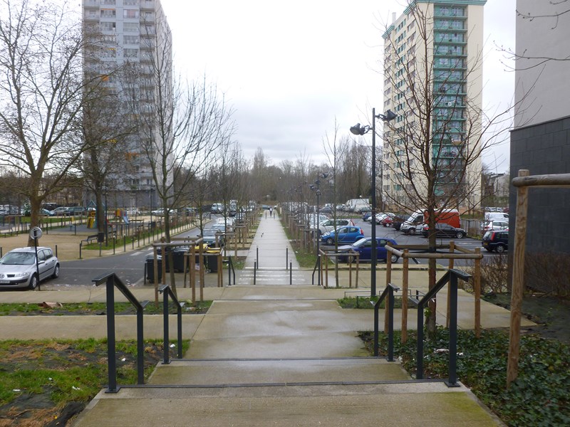 Prolongement Passage piéton manquant vers la Marne Axe Villa Vernier Gymnase d'Arsonval Chalets