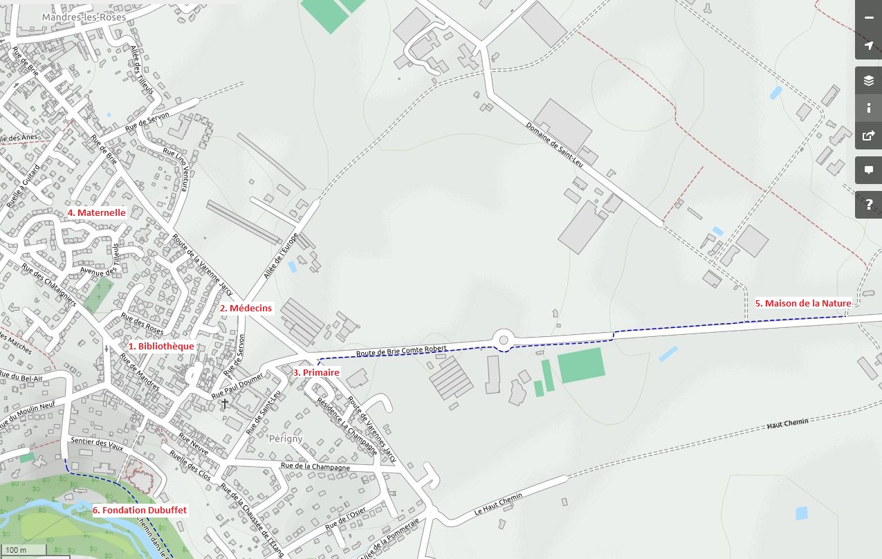 Carte parkings souhaités 2016 points