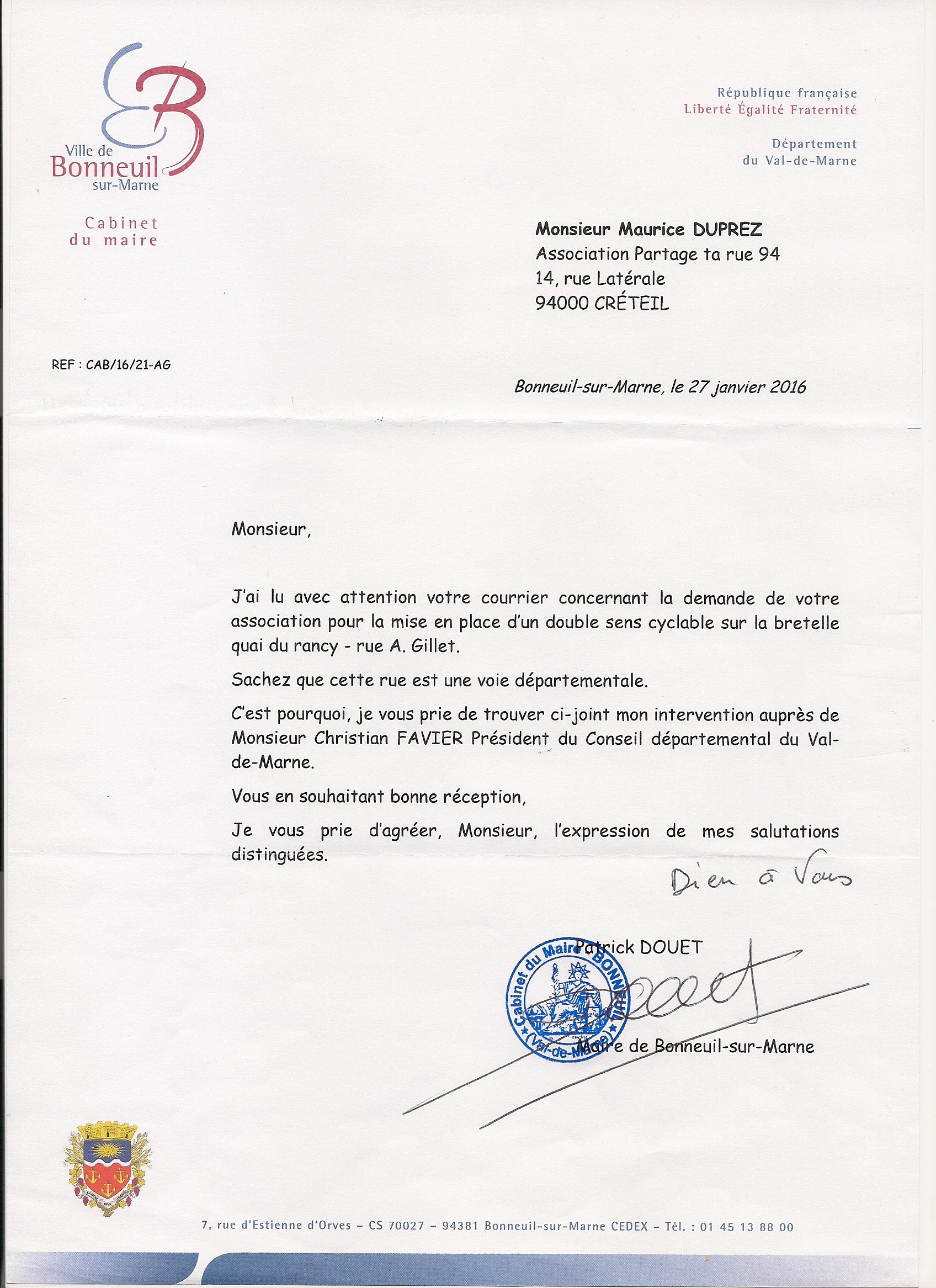 Bonneui réponse DSC