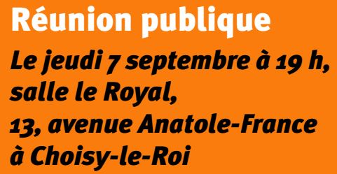 Réunion Pont de Choisy Jeudi 7 septembre