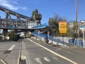 Travaux sur la voie cyclable le long de la Seine (et itinéraire bis)