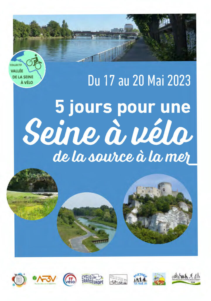 5 jours pour la Seine à vélo « amont », du 17 au 21 mai