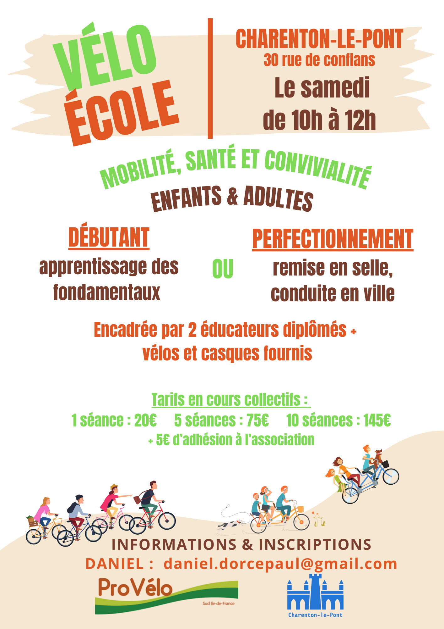 Visuel de la vélo-école de Charenton-le-Pont